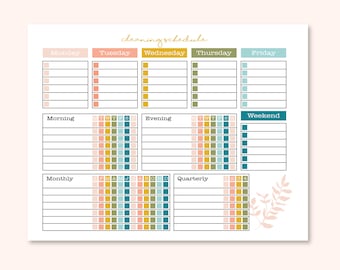 BEWERKBARE schoonmaakplanner| Schoonmaakchecklist| Schoonmaakschema|Wekelijkse huishoudelijke klusjes| ADHD Schoon Huis| Maandelijks | Huishoudelijke planner afdrukbaar