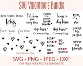 Valentine SVG Bundle | XOXO Valentine svg | Heart svg | Teacher Valentine svg | Valentines Bundle | Valentines svg | Dog svg | Hugs & Kisses