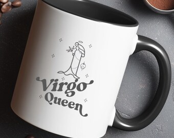 Virgo Queen Zodiac Mug, Astrology Gift, Horoscope Birthday Present, Zodiac Sign Mug, Virgo Birthday gift for her, Virgo Astrology gift