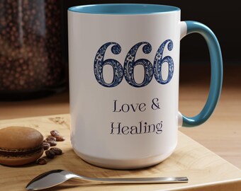 666 Angel Number Coffee Mug: Spiritual Numerology Gift