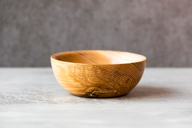 Wooden Jewellery Bowl with Inlcusion and Brass Inlay image 1