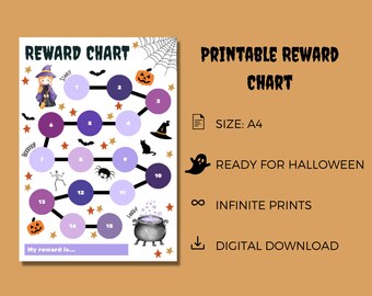 Printable Children's Reward Chart, Cat Theme Motivation for Kids, Home ...