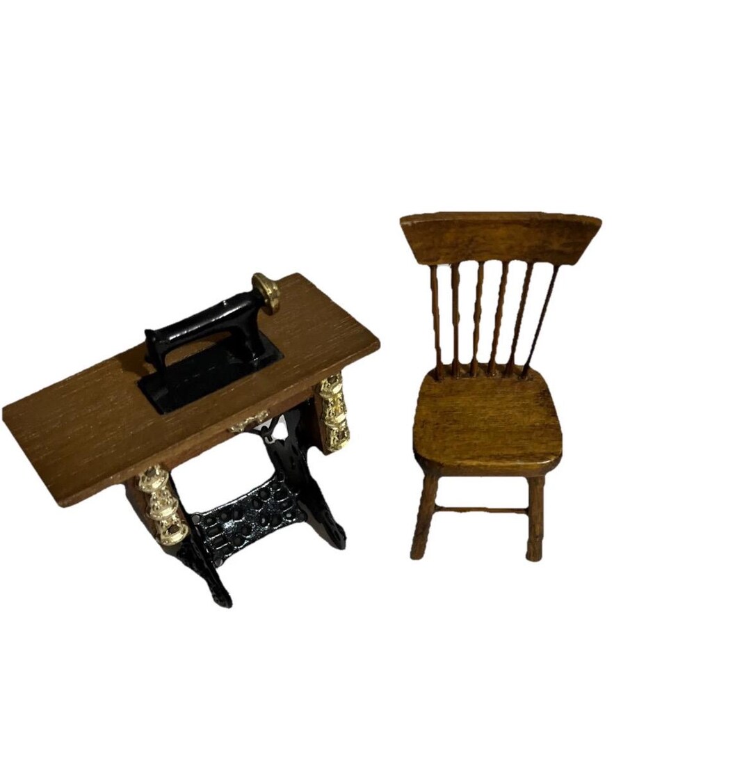 Messing miniatuur naaimachine - Tres' Vintage