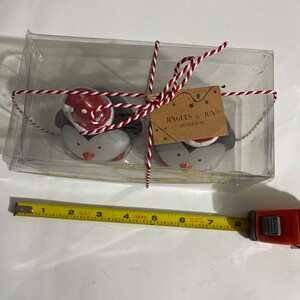Jingles & Joy Seasonal Set of 2 Penguins Shape Christmas  Etsy
