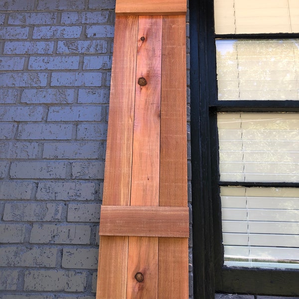 Custom Cedar Exterior Shutters