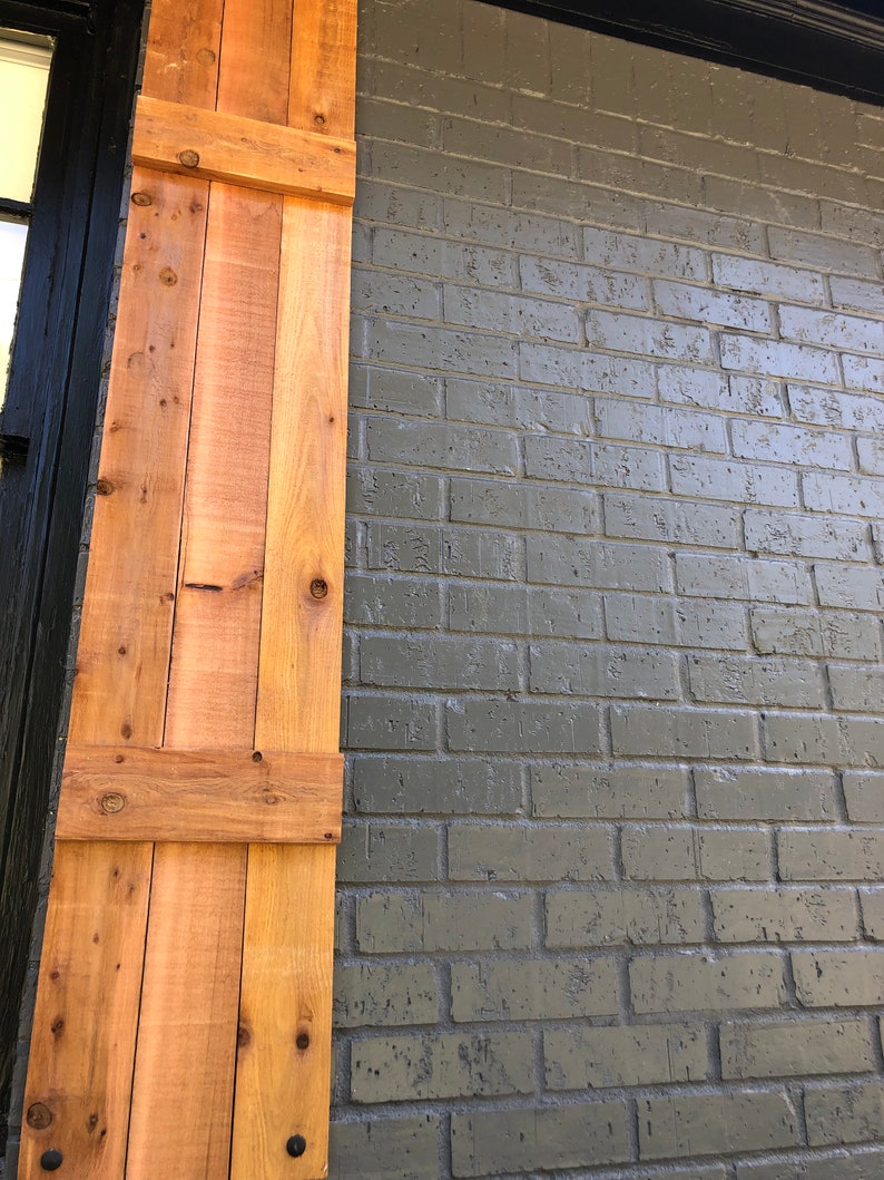 Custom Cedar Exterior Shutters Etsy