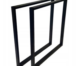 Tischbeine Tischgestell Tafelpoten Tischkufen Metall Industrial Pied de table Schwarz Loft Metalltisch Beine zum Tisch Industrietisch