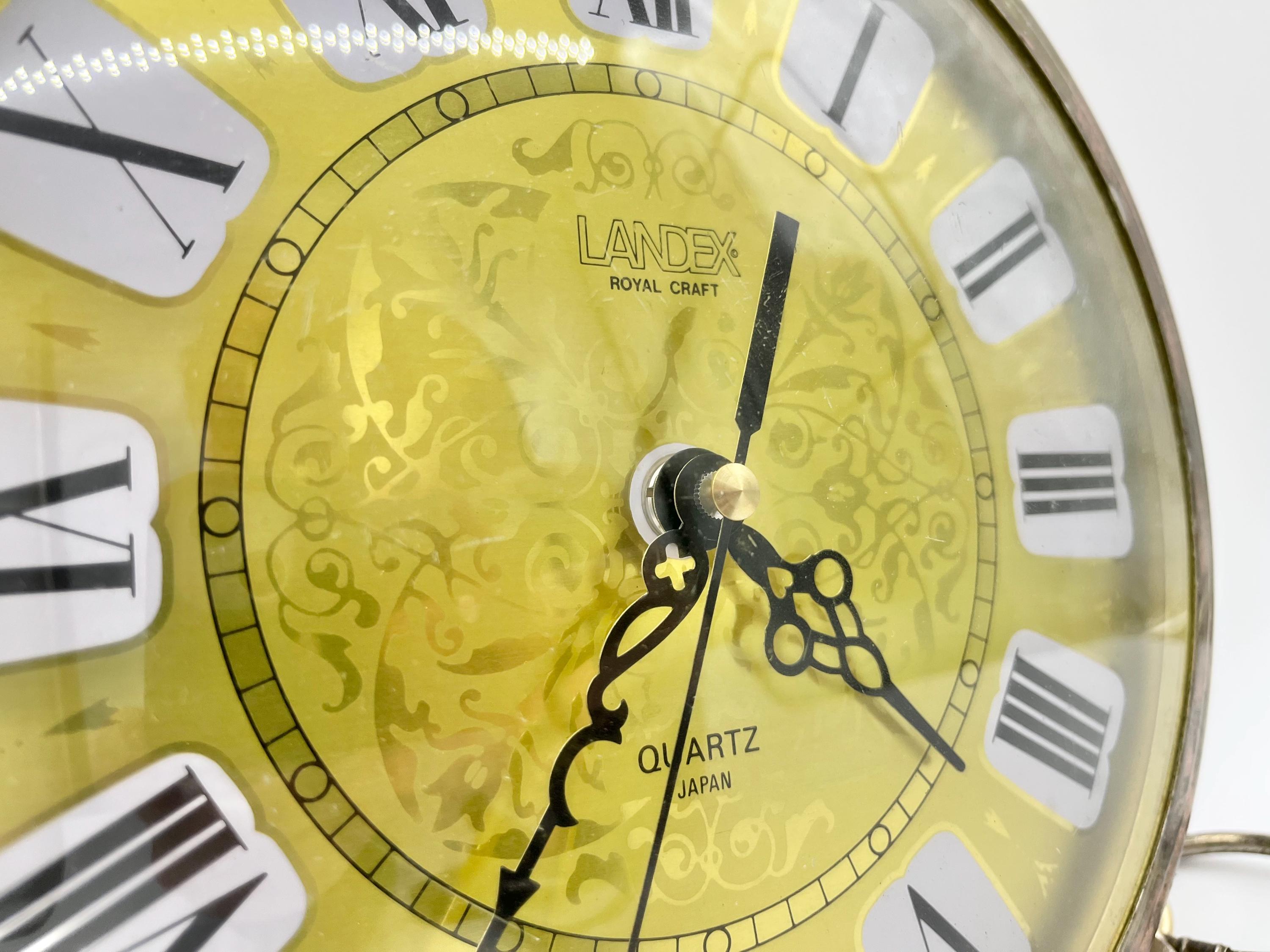 ヴィンテージ Landex 懐中時計スタイル 壁掛け時計 日本製 クォーツ