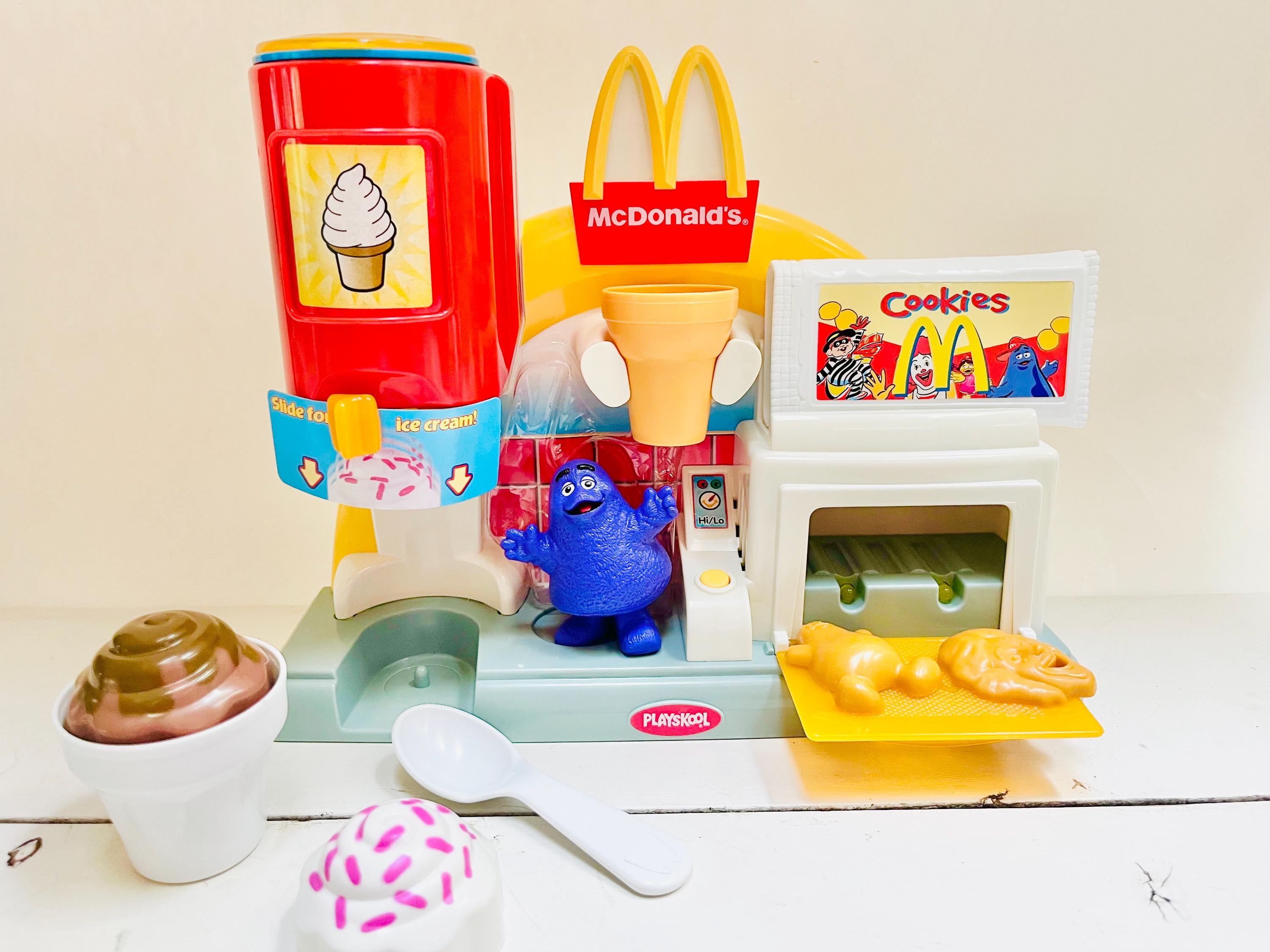 Vintage Mcdonald's Mcsnack Center Playskool Food Playset Toy Ice