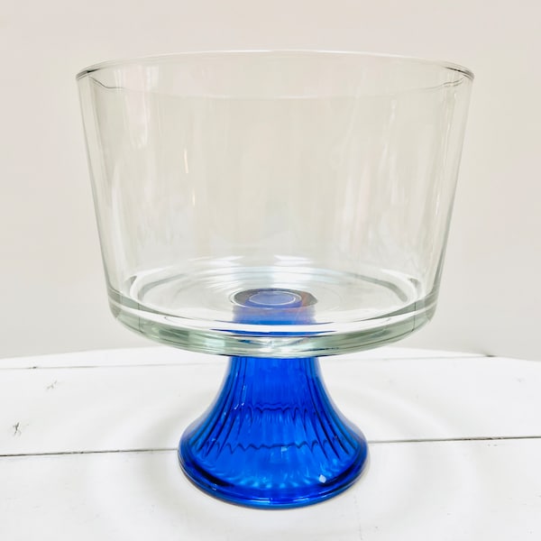 Glass Footed Trifle Bowl Etsy