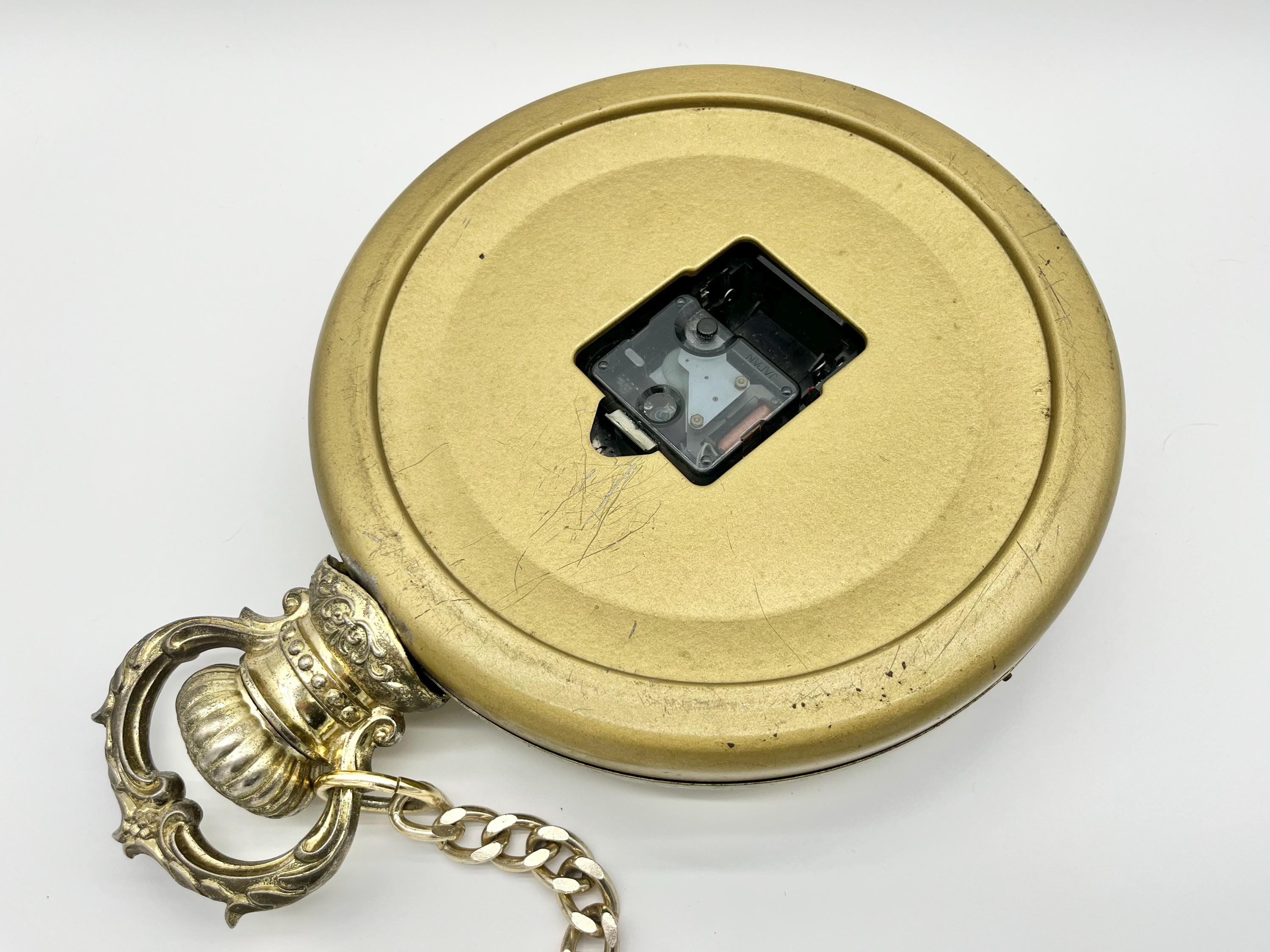 ヴィンテージ Landex 懐中時計スタイル 壁掛け時計 日本製 クォーツ