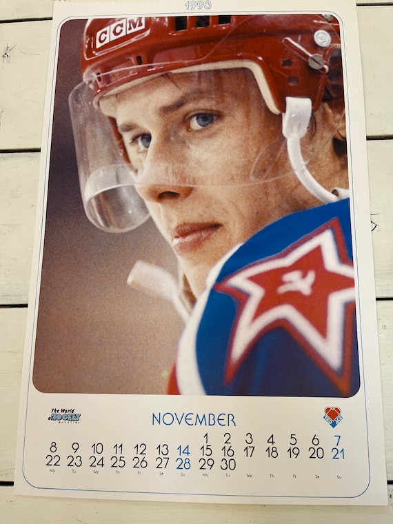 Pavel Bure 1993 Calendar Photos the World of Hockey Magazine Russia  Collectible - Etsy