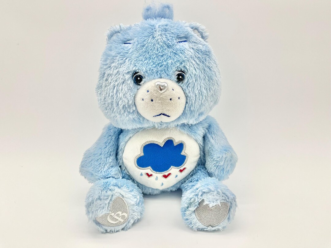 Swarovski Grumpy Care Bears Soft Toy 25th Anniversary Silver