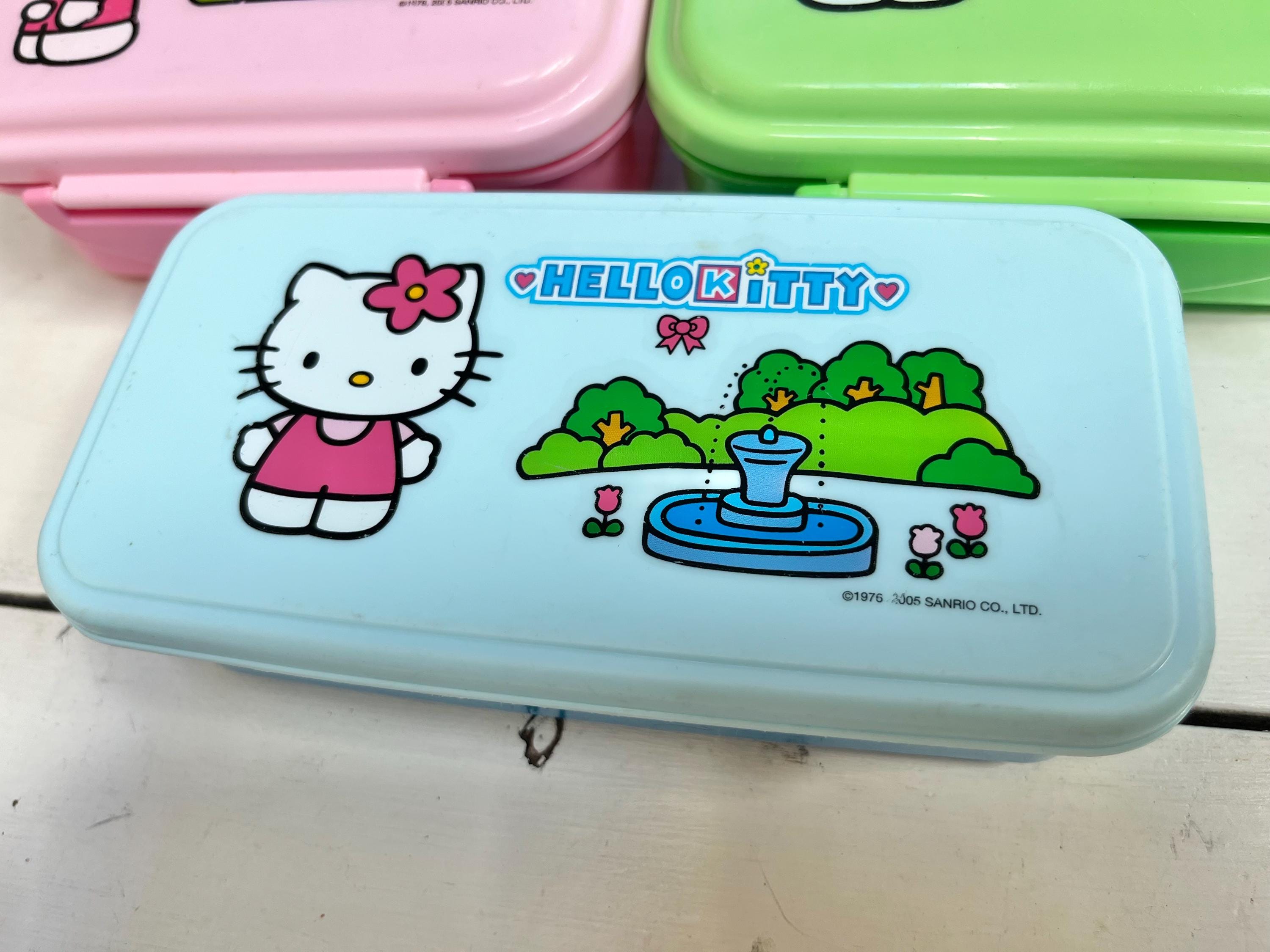 ヴィンテージ ハローキティ 弁当箱セット、サンリオ プラスチック