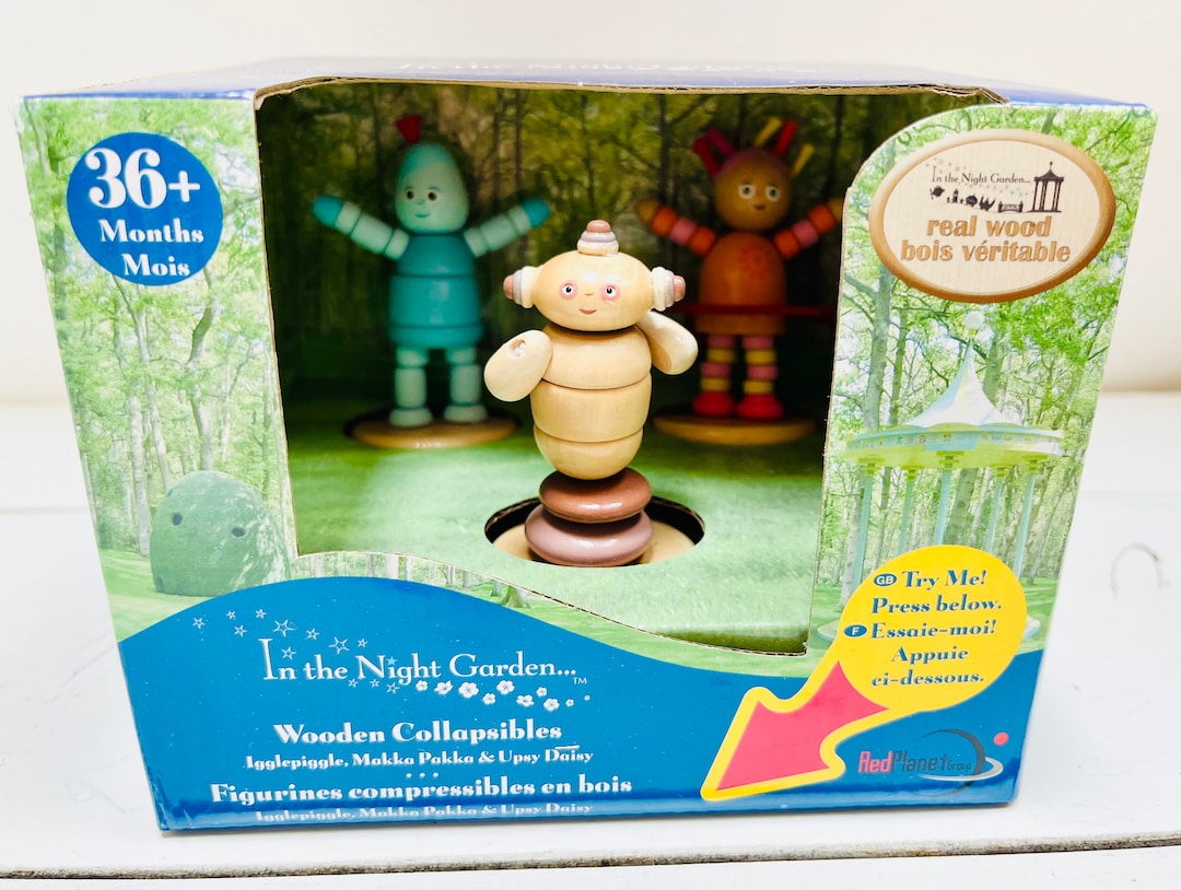 Buy In the Night Garden Wooden Collapsible Figures Iggle Piggle, Upsy  Daisy, Makka Pakka Online in India