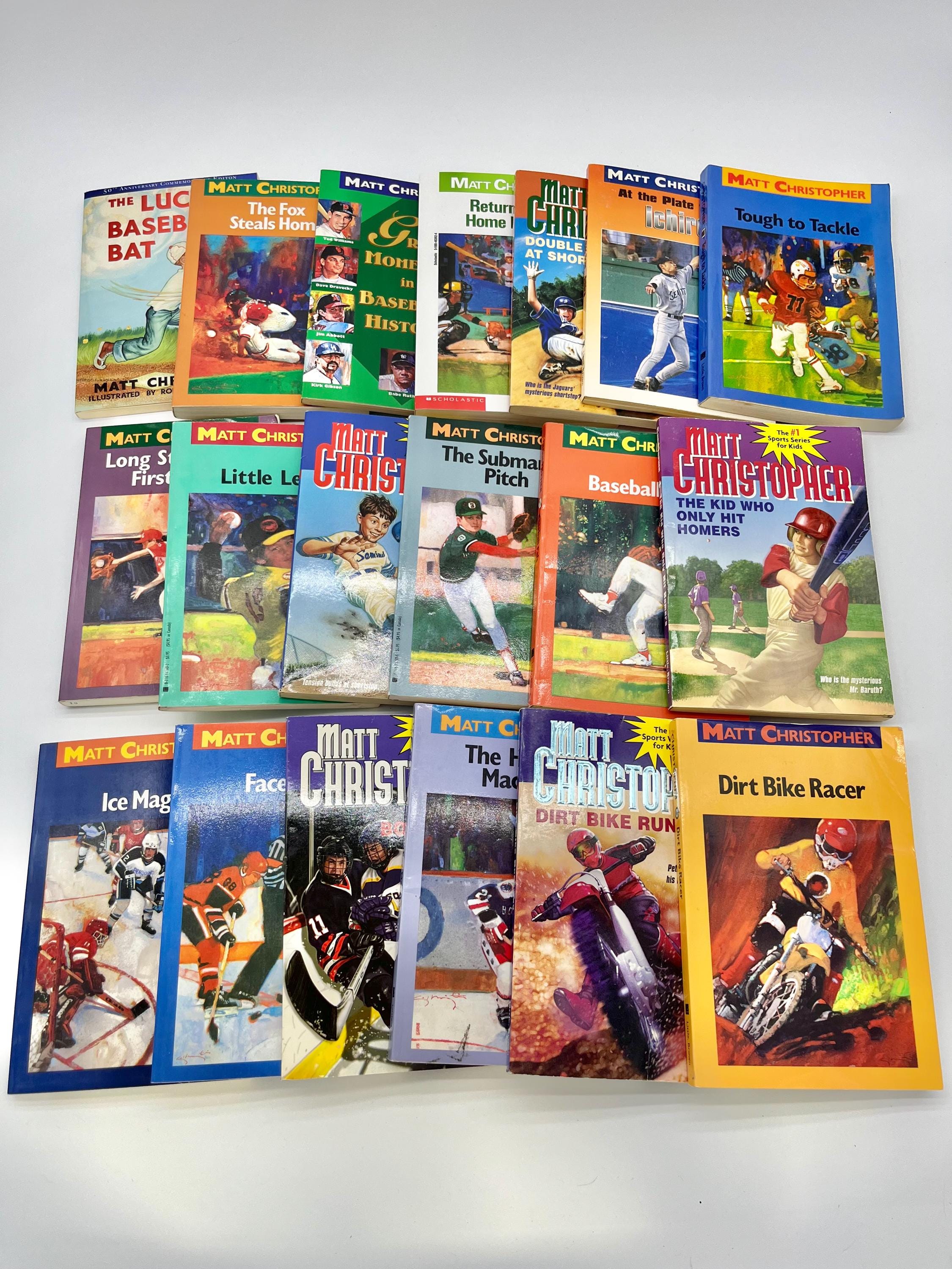 Vintage Matt Christopher Sports Books: Tween Novel Book Series Lot