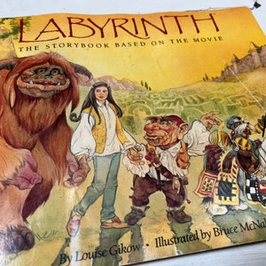 Rare Vintage Labyrinth Story Book Jim Henson Based On Movie Illustrated 1986