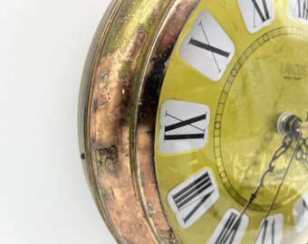 Vintage Landex Pocket Watch Style Wall Clock Japan Quartz Metal