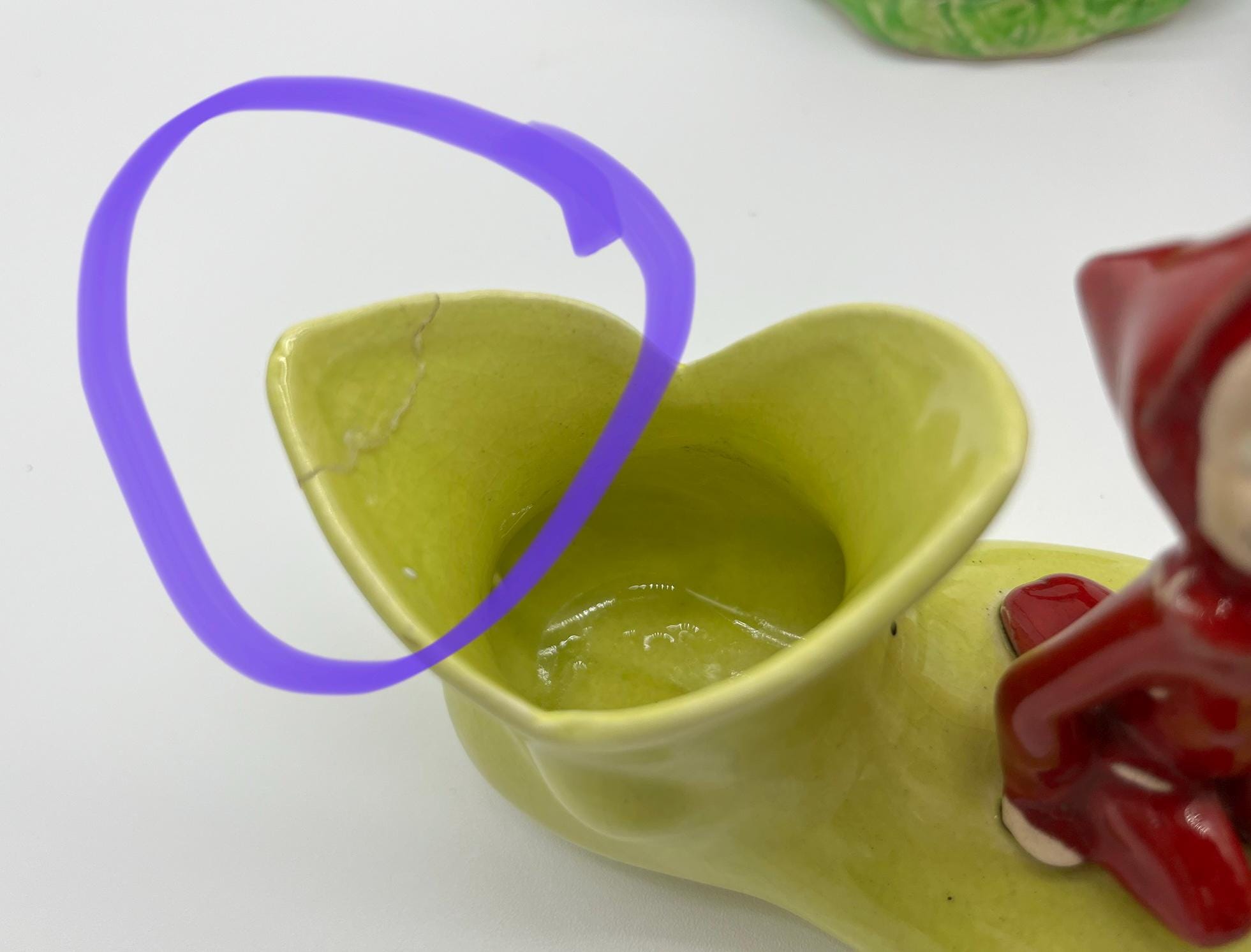 ヴィンテージ ピクシーエルフ フィギュア：陶器製妖精の庭セット