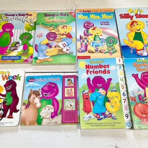Vintage Barney Kids Board Books Lot: 18 Dinosaur Books