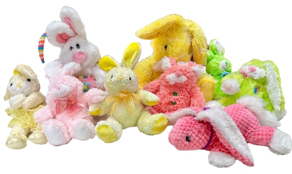 ヴィンテージイースターバニーぬいぐるみロット：ホリデーぬいぐるみ