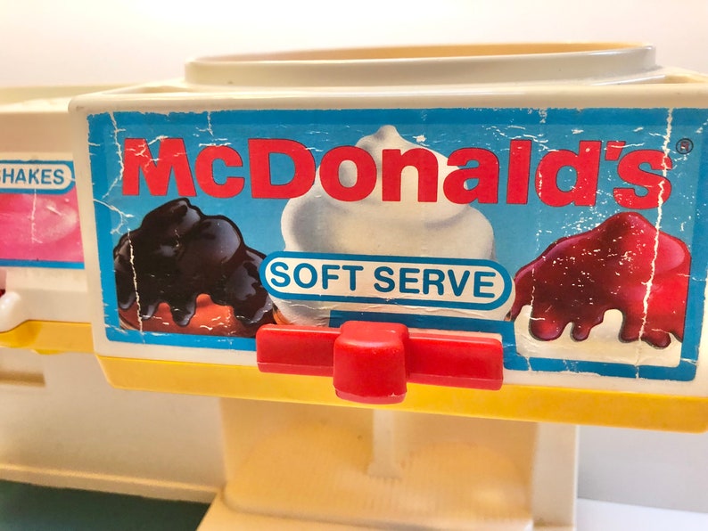 Mcdonalds Ice Cream Soda Drinks Machine Vintage Playset Fisher Price