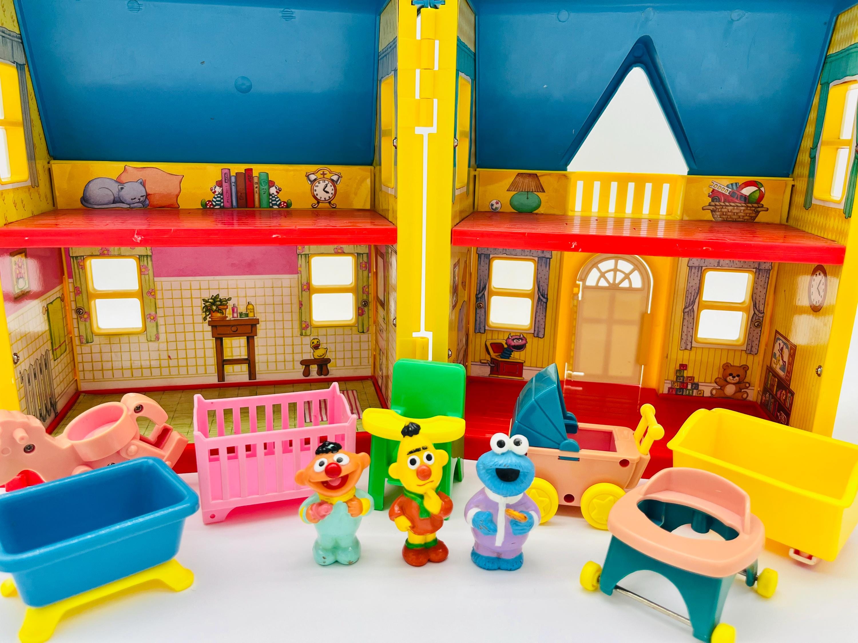 Vintage Sesame Street Baby Doll House: Playhouse ILLCO 1990s W