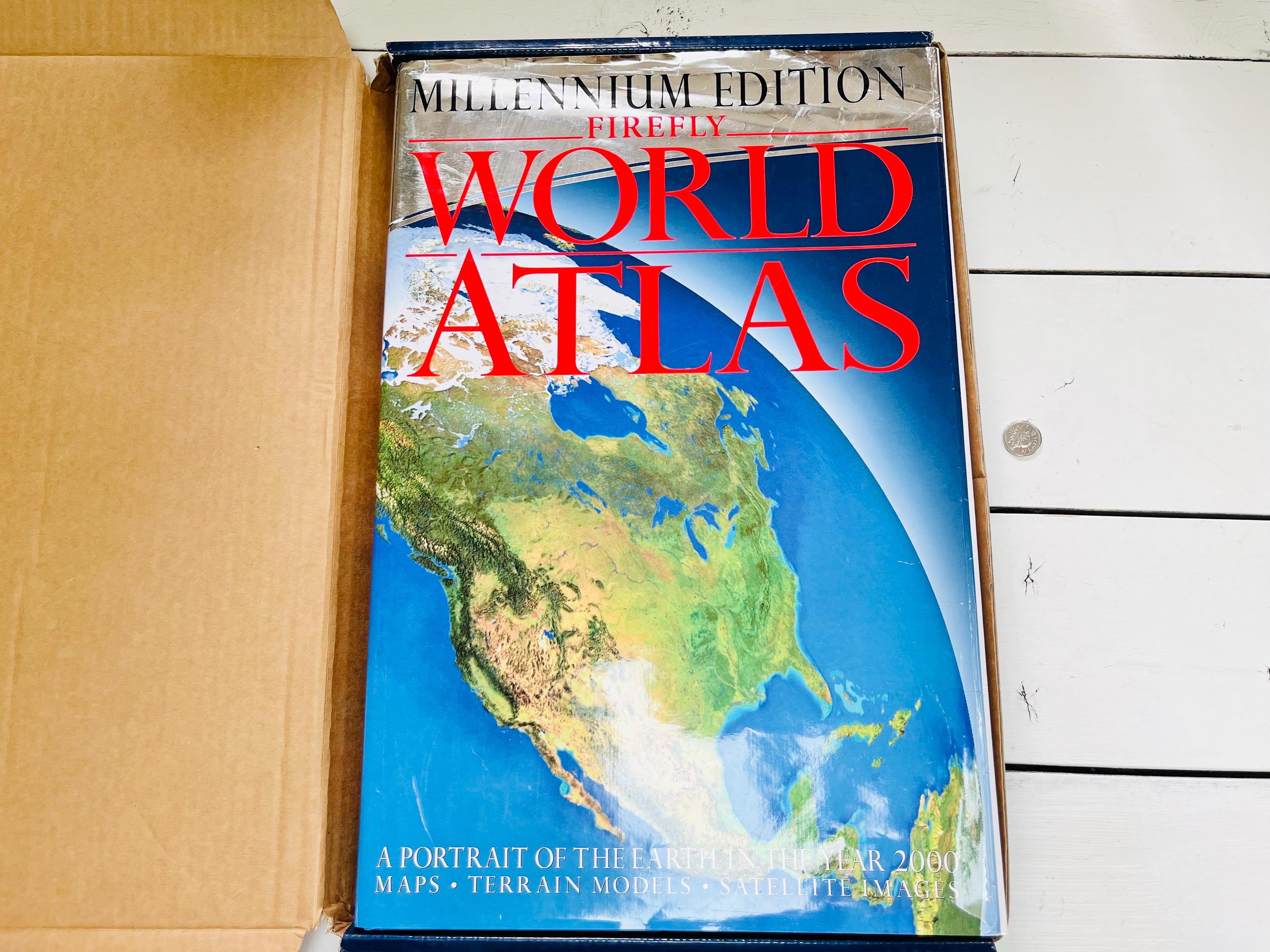 Vintage World Atlas: Millennium Edition Firefly Geography Book - Etsy