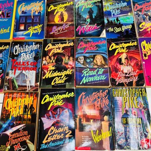 Libros antiguos de Christopher Pike, novelas para adolescentes, lote de 16 libros de terror de los años 80 y 90, series de novelas para adolescentes de los años 90