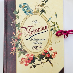 The Victorian Photograph Album Floral Vintage 1996 Pictures Book Ribbon Closure