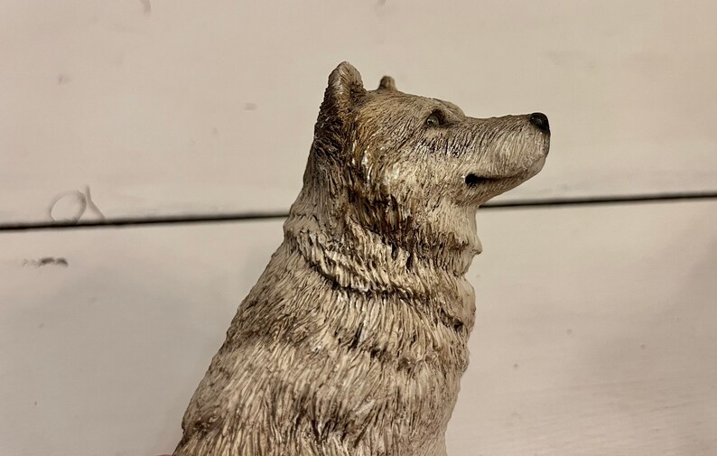 9.75" Howling Wolf With Cub Statue - Polyresin Animal Figure Collectible Display - View #6