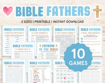 Fathers Day Bible Games Bible Fathers Day Games Church Fathers Day Activities for Kids Christian Fathers Day Banquet Church Games Printable