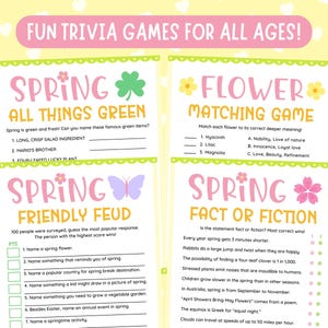 Spring Game Bundle | Fun Spring Party Games for Kids, Adults, Family ...