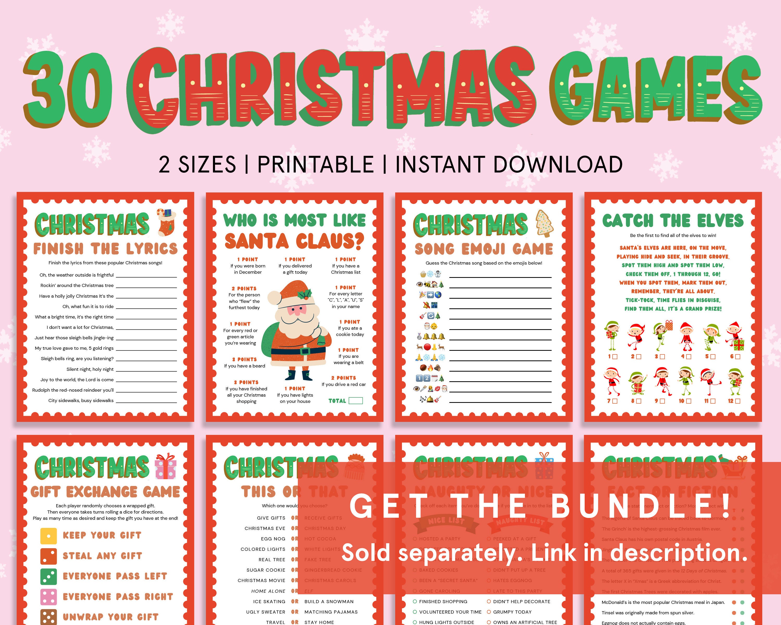 Christmas Left Right Game Christmas Gift Swap Gift Exchange Game