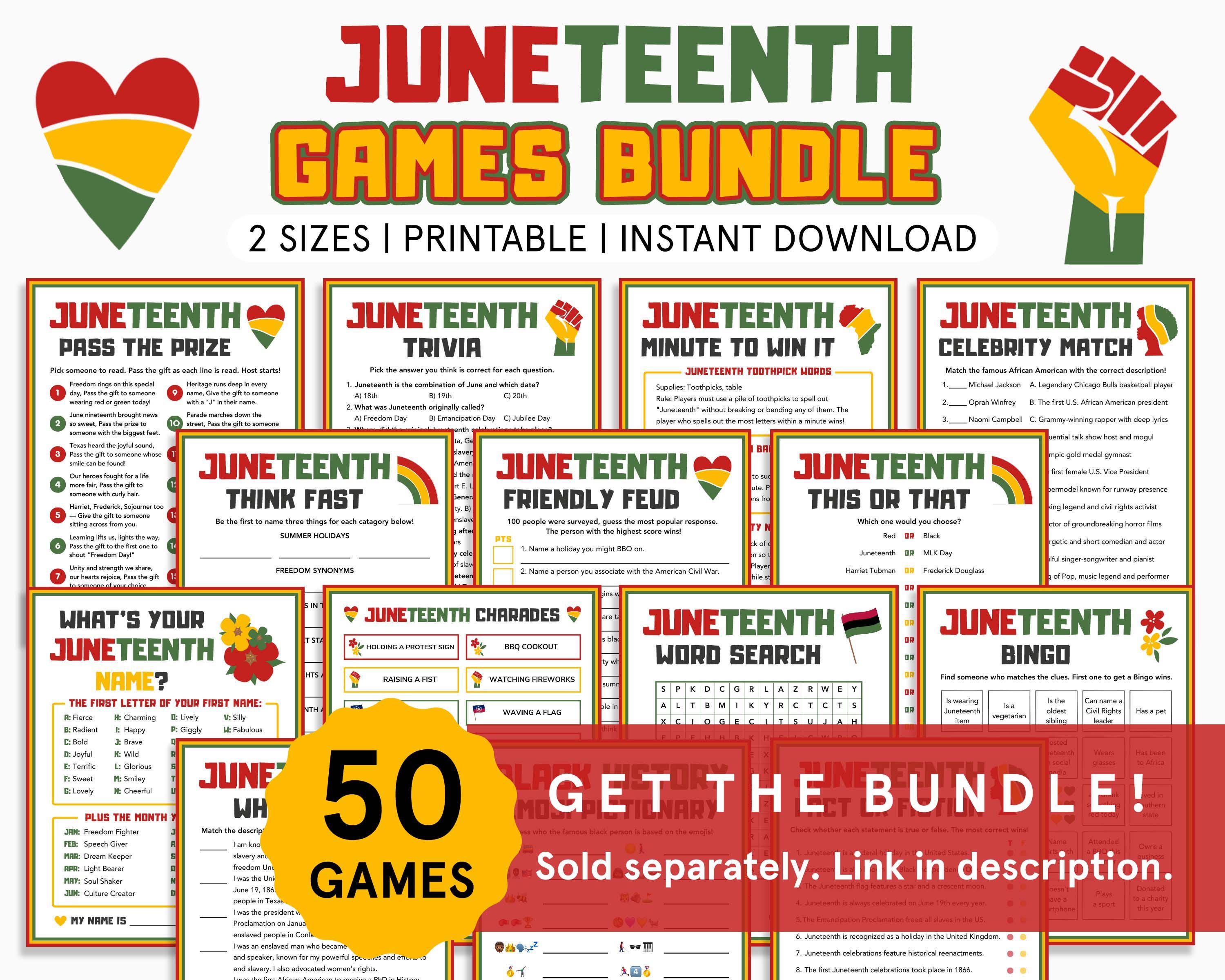 Juneteenth Left Right Game Juneteenth Group Games for Kids, Family ...