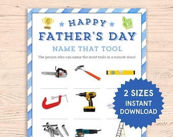 Fathers Day Game Fathers Day Trivia Fun Fathers Day Activities for Kids Fathers Day Family Games Printable Games for Kids Fathers Day Gift