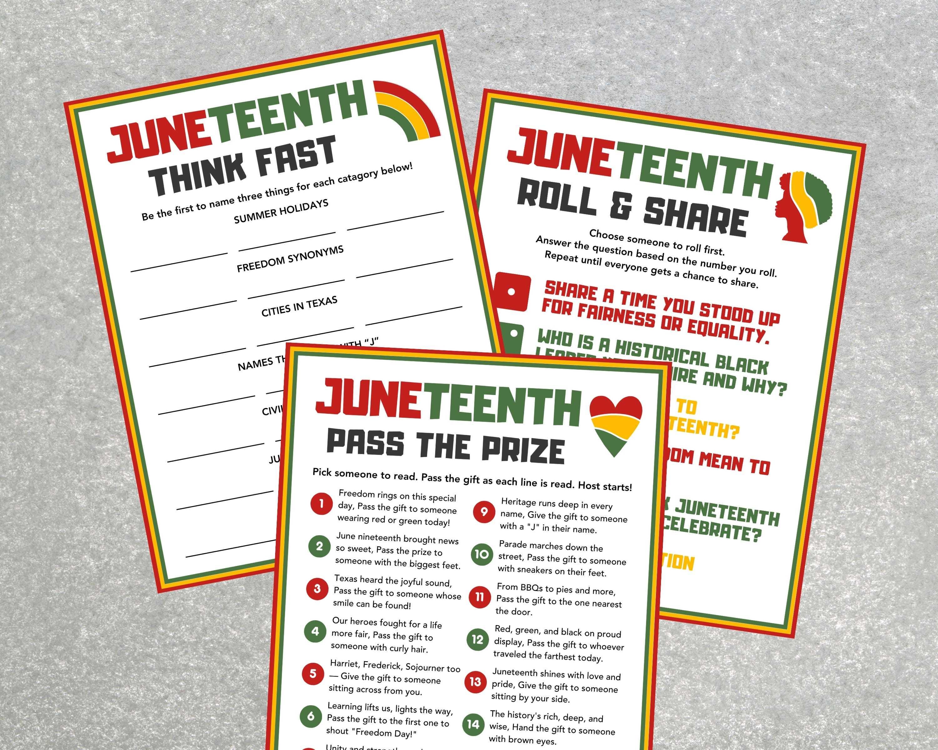 Juneteenth Games MEGA Bundle Juneteenth Games for Kids Family Black ...