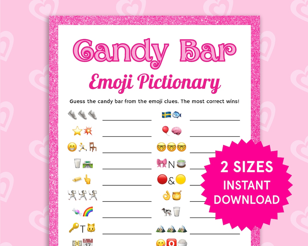 candy-bar-emoji-pictionary-valentines-games-fun-valentines-party-games-candy-games-printable-girls-birthday-party-games-for-kids-adults-etsy for Free Printable Candy Bar Game Candy Bar Emoji Pictionary Valentines Games Fun Valentines Party Games Candy Games Printable Girls Birthday Party Games for Kids, Adults - Etsy for Free Printable Candy Bar Game