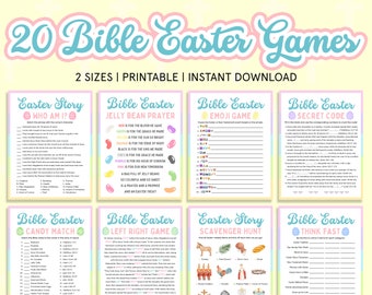 Bible Easter Games Bundle Christian Easter Games for Kids and Adults Easter Sunday Bible School for Kids Fun Church Youth Group Activities