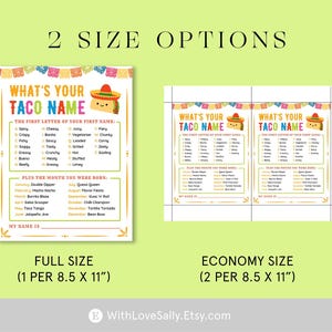 Pakiet gier imprezowych Taco Gry Taco dla dzieci Gry Fiesta Przyjęcie urodzinowe Fiesta biurowa Impreza meksykańska Zajęcia Fiesta Rodzinny Taco Wtorek zdjęcie 6