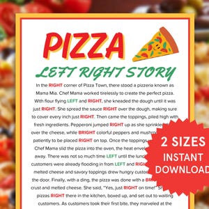 Pizza Think Fast Game Printable Pizza Party Game for Kids Adults Classroom Pizza Themed Birthday Games Family Game Night Pizza Crafts Pi Day