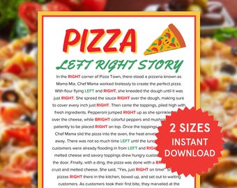 Pizza Think Fast Game Printable Pizza Party Game for Kids Adults Classroom Pizza Themed Birthday Games Family Game Night Pizza Crafts Pi Day