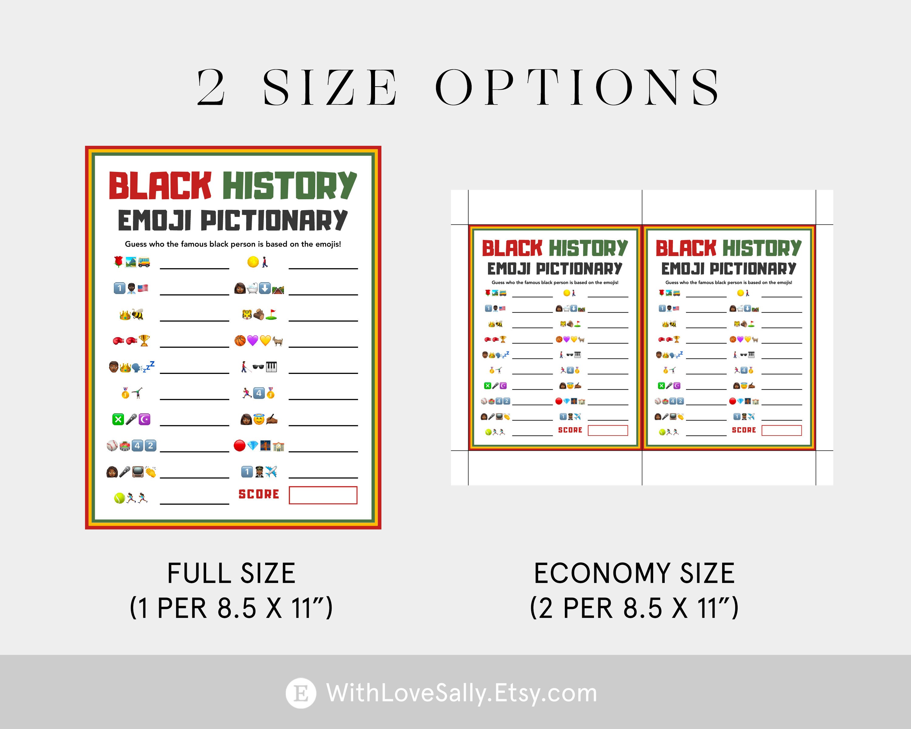 Emoji Pictionary Black History Month Emoji Pictionary