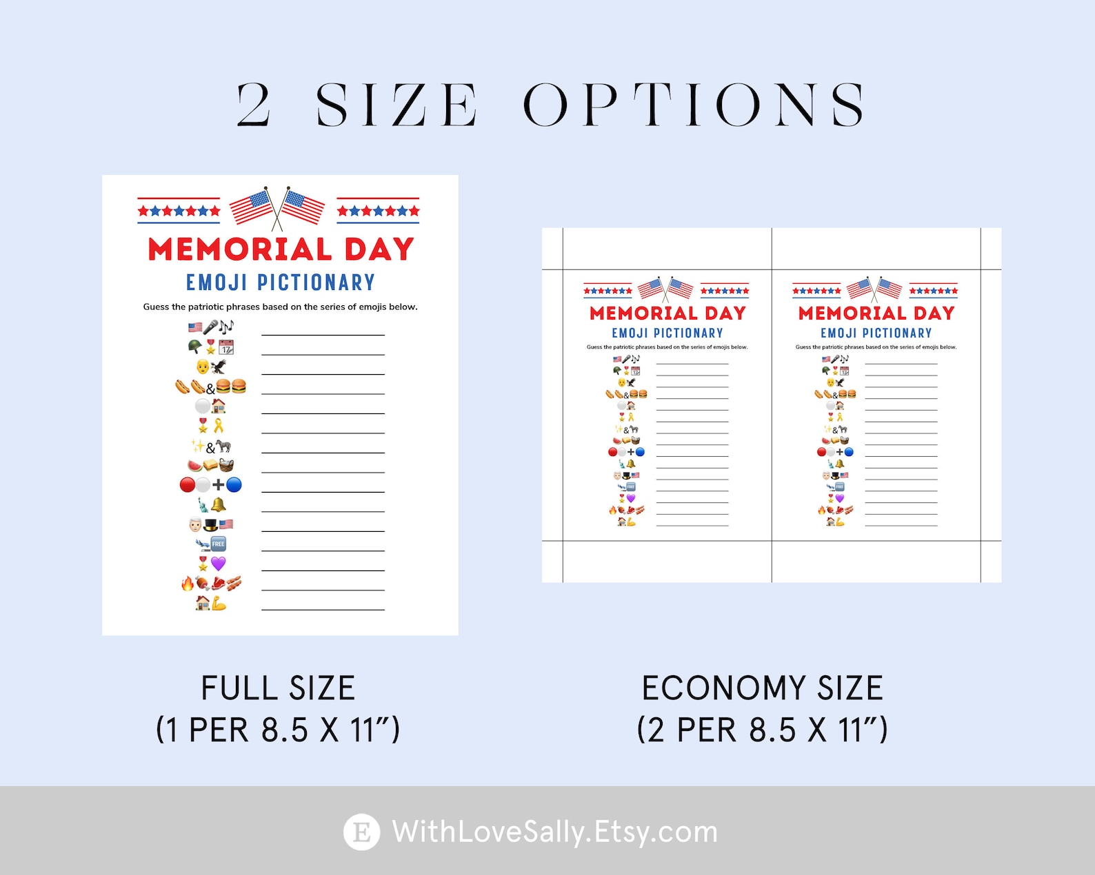 Memorial Day Emoji Pictionary Patriotic Games Memorial Day Games