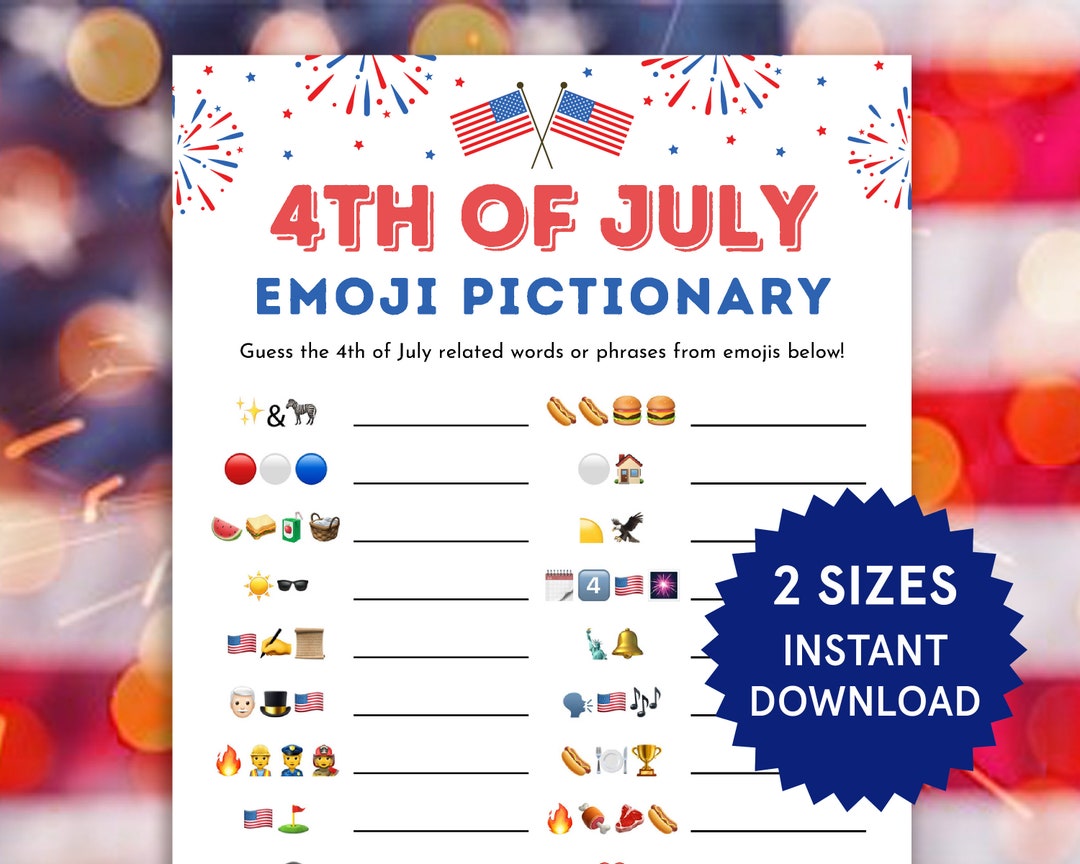 4th of july emoji captions