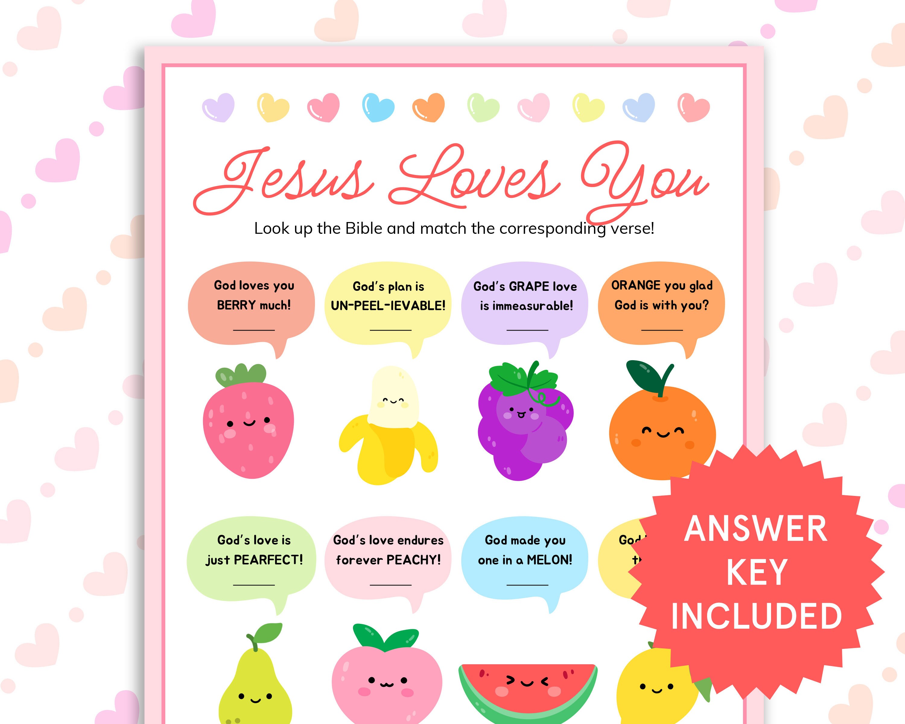 Love Bible Verse Match Game Bible Study Games for Kids Ministry ... Love Bible Verse Match Game Bible Study Games for Kids Ministry ...