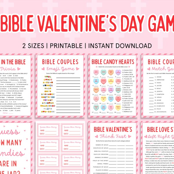 Valentines Games - Etsy