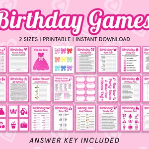 Girl Birthday Games Bundle Tween Birthday Games for Kids Fashion ...