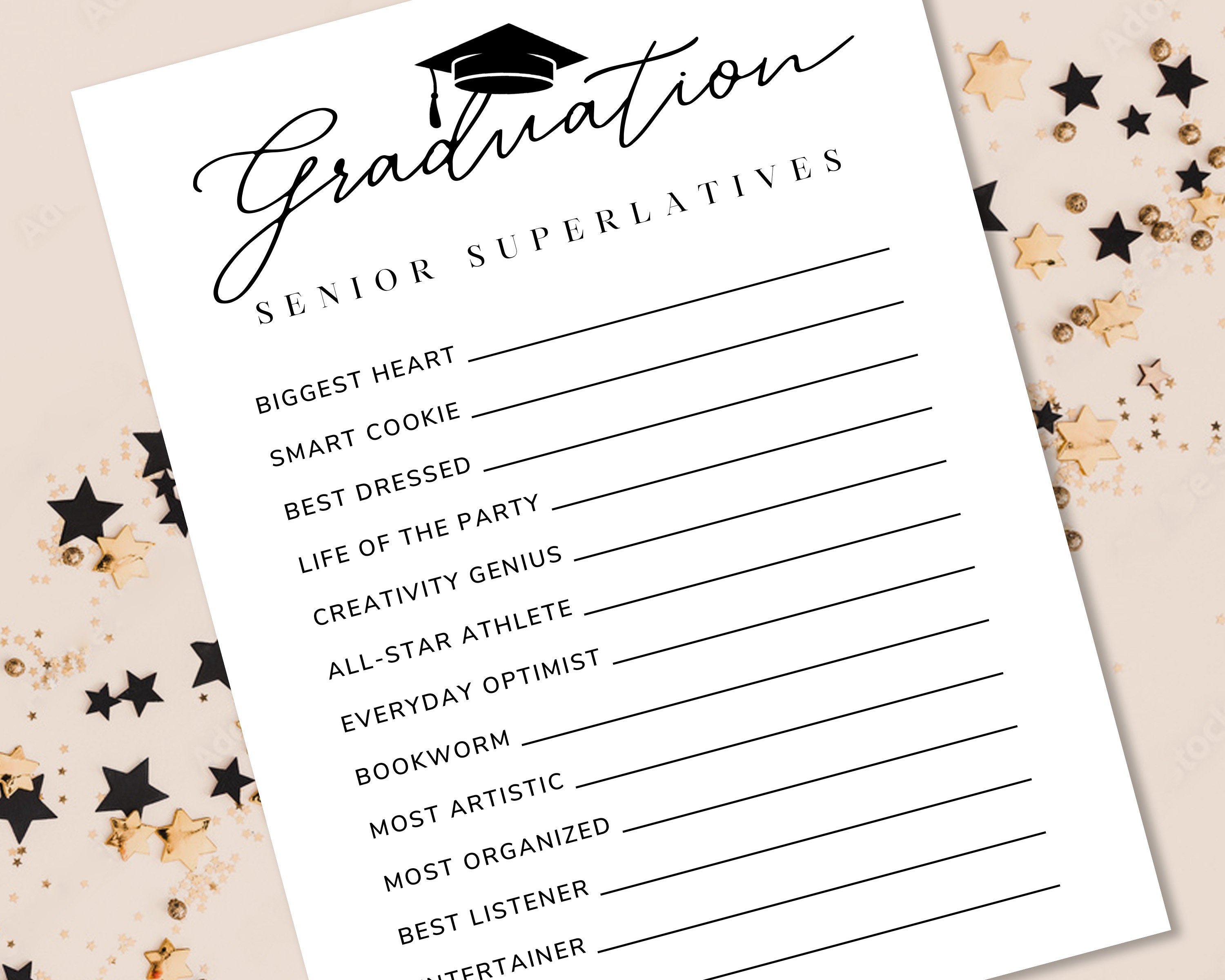 Graduation Group Games Graduation Party Games Printable High School ...