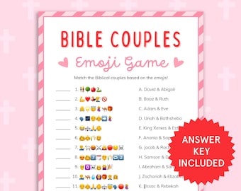 Bible Couples Emoji Game Bible Emoji Pictionary Church Valentines Day Kids Bible Study Womens Ministry Printable Christian Games for Adults